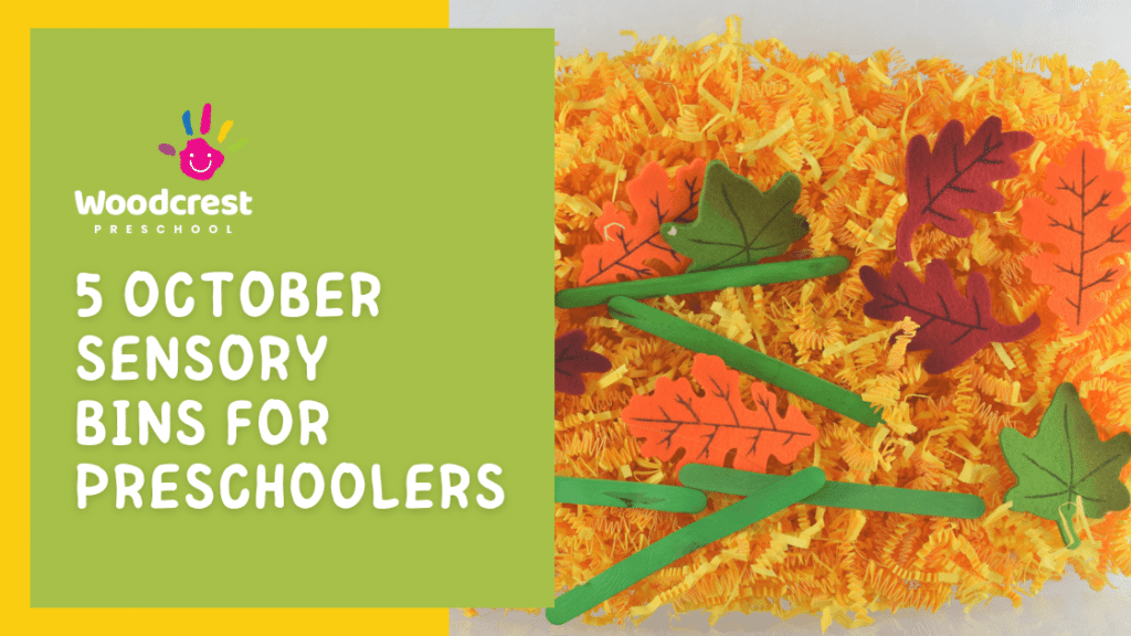 5 October Sensory Bins for Preschoolers