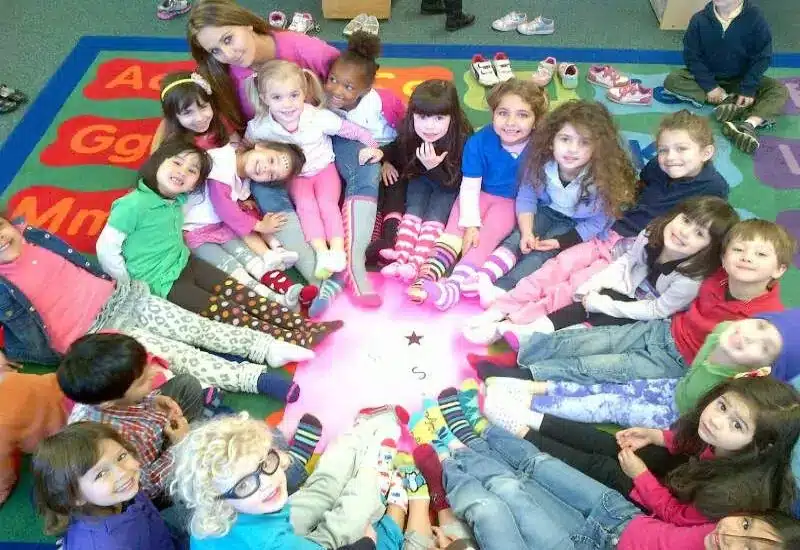 Preschoolers Sitting in a Circle